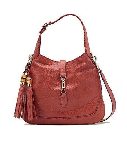Pink Coral Jackie Shoulder Bag With Bamboo Tassel Large