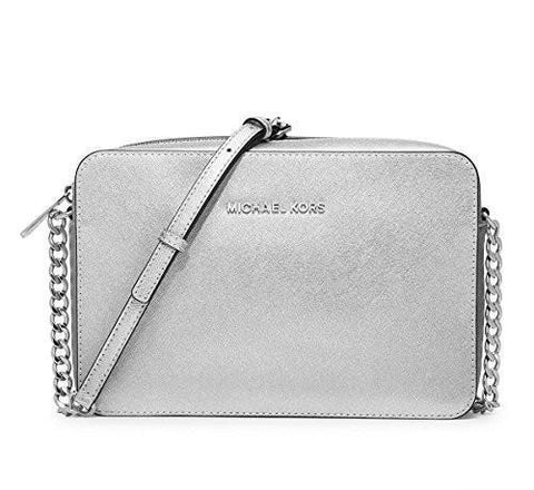 Jet Set Travel Large Ew Crossbody Bag Silver