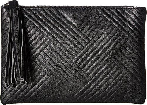 Gigi Quilted Pouch Black Clutch